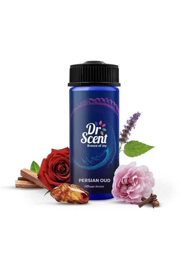 Dr Scent Diffuser Aroma Persian Oud Oil  (170ml) for Aromatherapy, Better Sleep, Living Room and Gym - Image 1