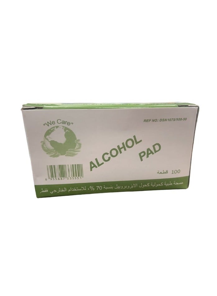 100-Piece Disposable Alcohol Pads Set