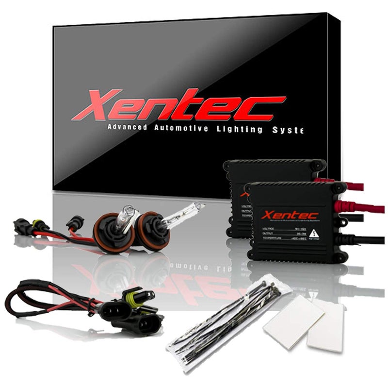 Xentec H11 (H8/H9) 3000K HID xenon bulb x 1 pair bundle with 35W Digital Slim Ballast x 2 (Golden Yellow) - Image 1