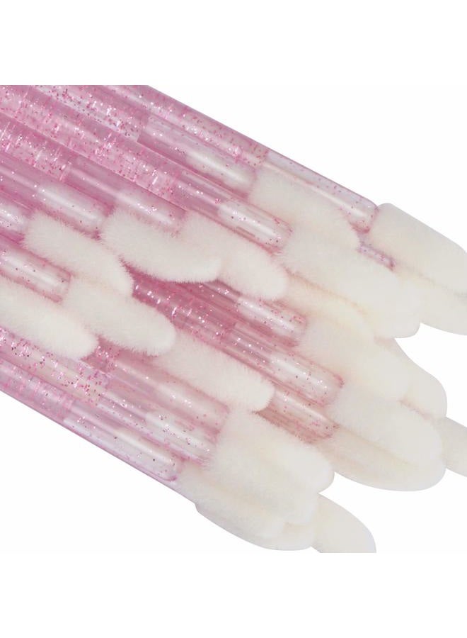 tifanso 300 PCS Lip Brush, Disposable Makeup Applicators, Lip Gloss Brush Lipstick Applicator Wands, Multicolor Makeup Tool Kits Beauty Lipstick Cosmetic (Crystal Pink) - Image 5