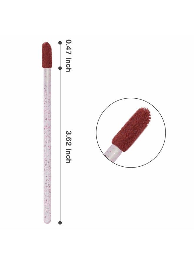 tifanso 300 PCS Lip Brush, Disposable Makeup Applicators, Lip Gloss Brush Lipstick Applicator Wands, Multicolor Makeup Tool Kits Beauty Lipstick Cosmetic (Crystal Pink) - Image 3