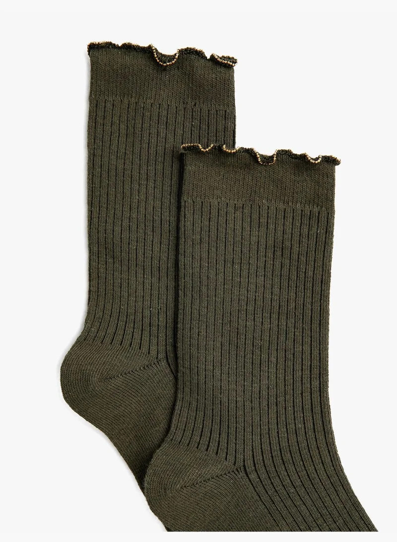 KOTON Cotton Long Socks