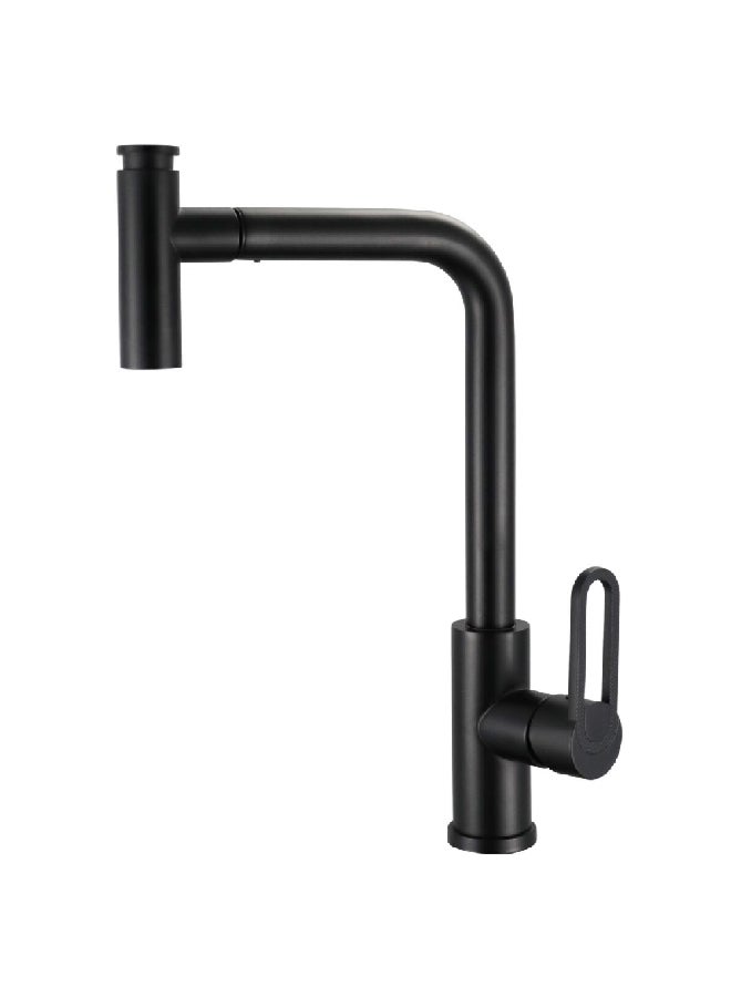 Aqua Drop Elegant and Modern Design Stainless Steel Kitchen Mixer Black 1 x 1 x 1 cm JS-K089-1B
