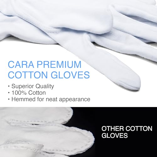 CARA Moisturizing Eczema Cotton Gloves, Large, 24 Pair - Image 5