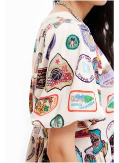 DESIGUAL Short patches dress  - Image 5