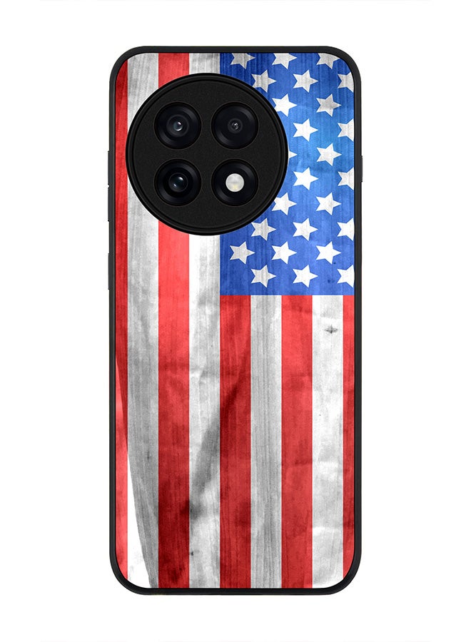 Stylizedd For OnePlus 13R / Ace 5 Pro Case,Slim fit Camera Protection, Shockproof Thin Phone cover  - USA Grunge Flag