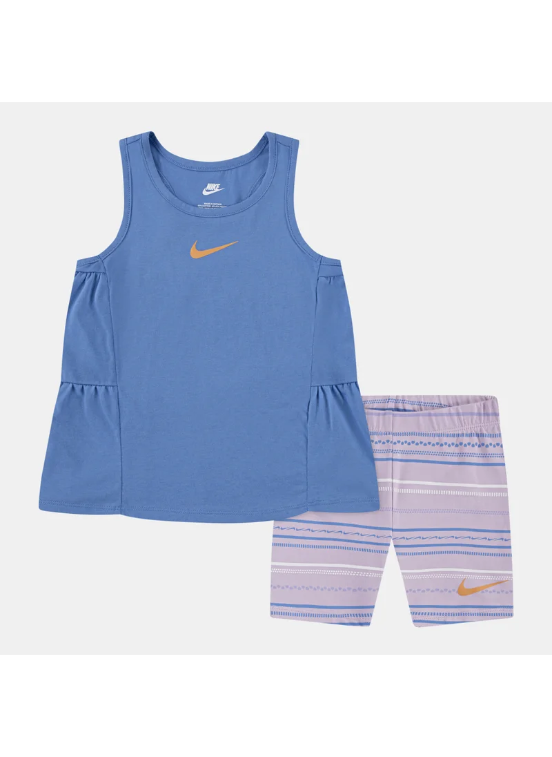 Nike KIds' Sunny Swoosh Tank Top and Bike Shorts Set