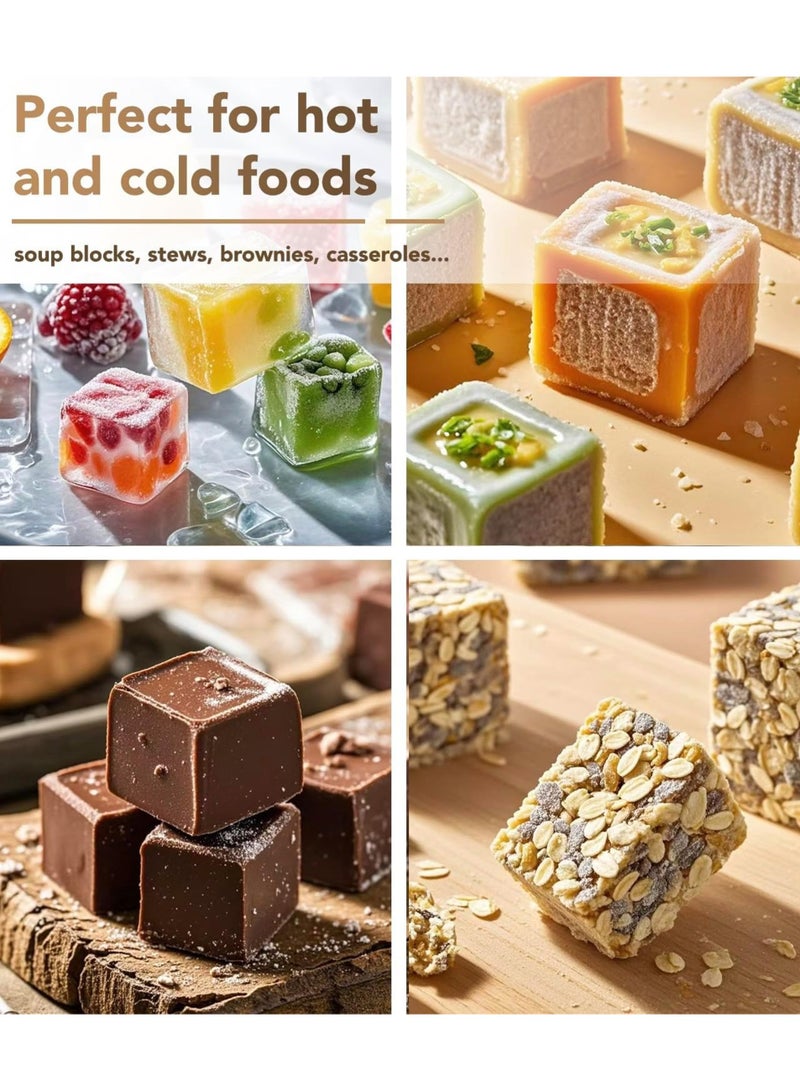 SKY-TOUCH 2-Pack Silicone Ice Cube Trays for Making Big Round Ice Balls and Large Square Ice. - Image 3