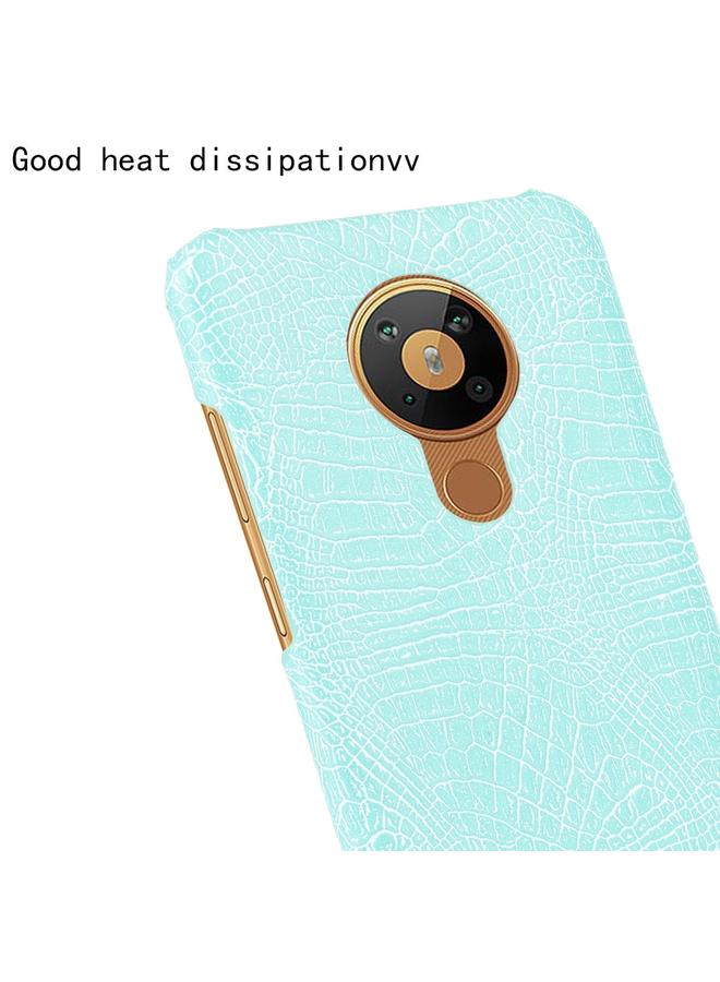 S-TOP Case For Nokia 5.3 Shockproof Crocodile Texture PC + PU Case - Image 5