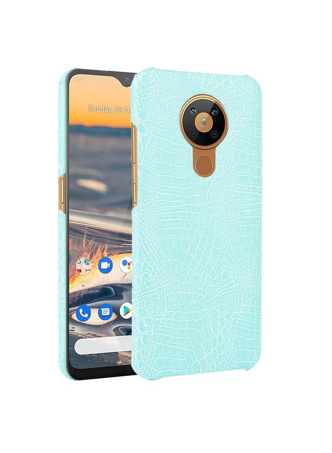 S-TOP Case For Nokia 5.3 Shockproof Crocodile Texture PC + PU Case - Image 1
