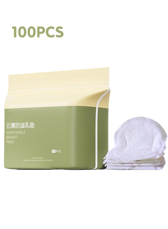 WAI Pack Of 100 Disposable Nursing Nipple Pads, Breast Pads for Breastfeeding - Image 1