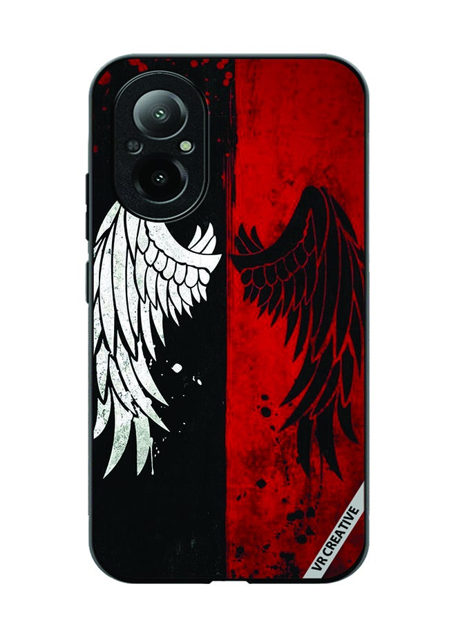 VR CREATIVE Protective Case Cover For Realme C67 4G Wings Design Multicolour - Image 1