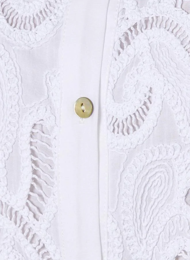 Iconic Iconic Cotton Shirt High Low Hem