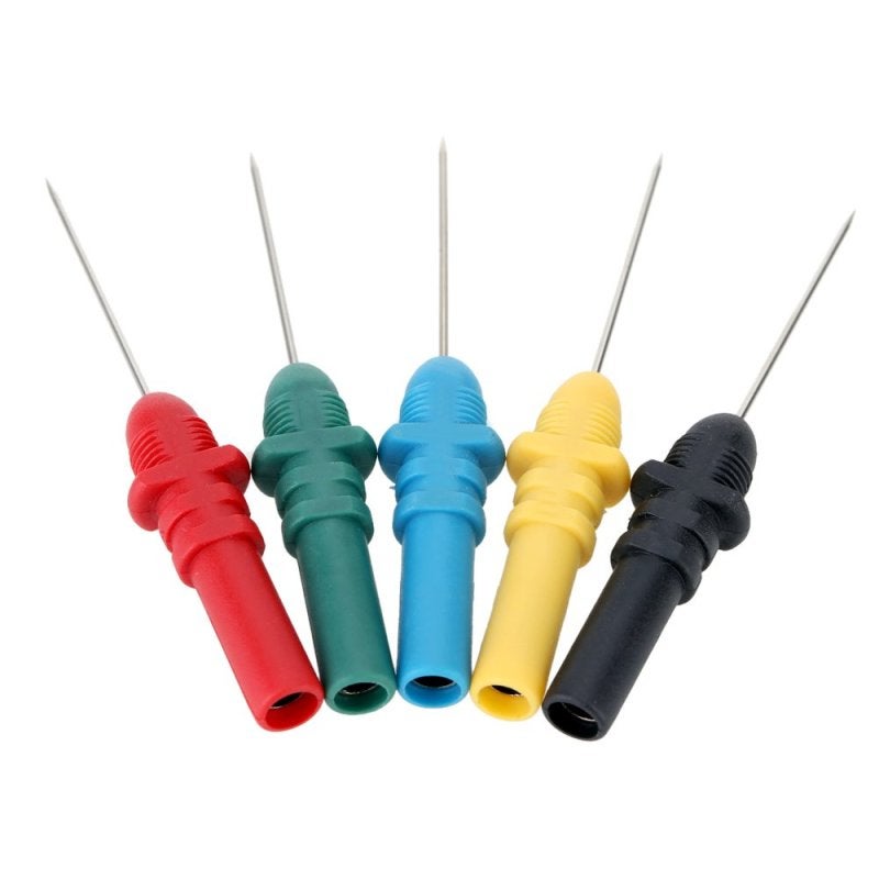 Hantek Automotive Diagnostic Acupuncture Probes: 5-Piece Set With 20 Replacement Pins - Fine Sharp Tip For Wire Insulation Piercing, Small Circuit Board Testing For Automotive Electrical Repair - Image 3