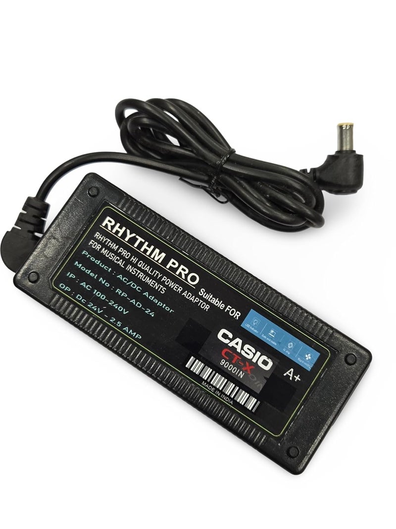 RHYTHM PRO محول طاقة أصلي C A S I O CTX 9000 بجهد 24 فولت و 2.5 أمبير - Image 2
