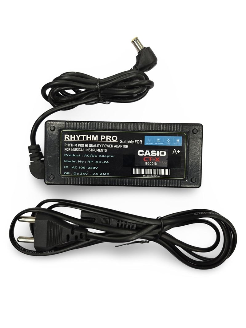 RHYTHM PRO محول طاقة أصلي C A S I O CTX 9000 بجهد 24 فولت و 2.5 أمبير - Image 4