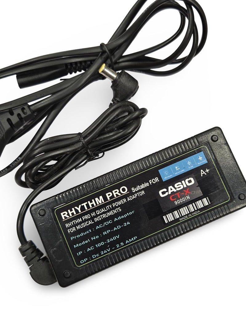 RHYTHM PRO محول طاقة أصلي C A S I O CTX 9000 بجهد 24 فولت و 2.5 أمبير - Image 1