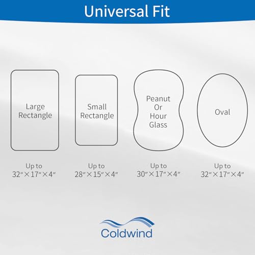 Coldwind Bassinet Mattress Pad Cover Fit for Hourglass/Oval Bassinet Mattress, Waterproof Bassinet Mattress Protector Quilted Bassinet Sheets (32"x17") 2 Pack for Boys Girls, White - Image 3