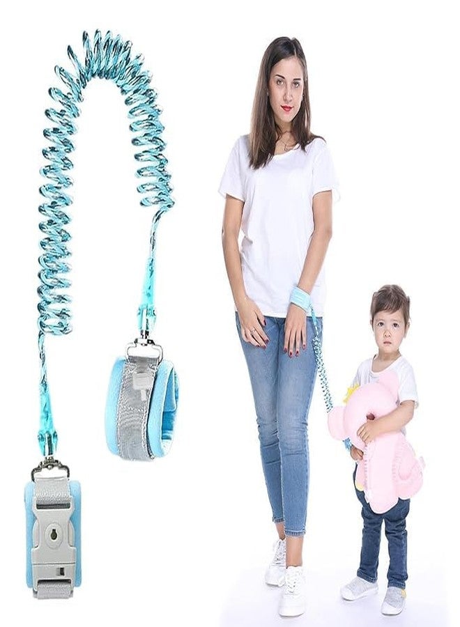 DKWIN Kids Safety Anti Lost Wrist Link with Soft Cushion Straps and Flexible Coil Rope for Outdoor Travel Protection Between Parent and Child - Image 2