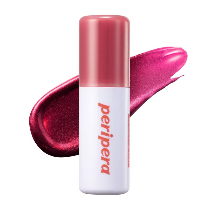 Peripera Ink Peel Off Lip Stain - Long Lasting, Transfer-Proof, Waterproof Korean Lip Tint with Color-Changing Peel-Off Formula (02 DEAR ROSE) - Image 1