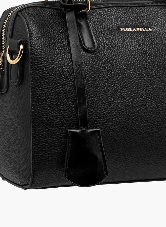 Flora Bella By Shoexpress Women Textured Tote Bag with Handles and Detachable Strap