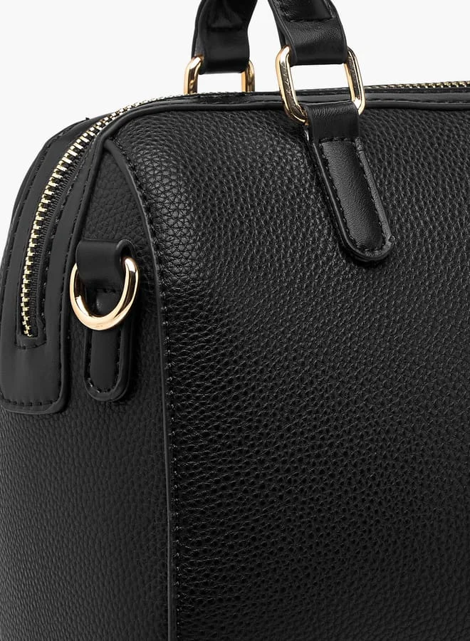 Flora Bella By Shoexpress Women Textured Tote Bag with Handles and Detachable Strap