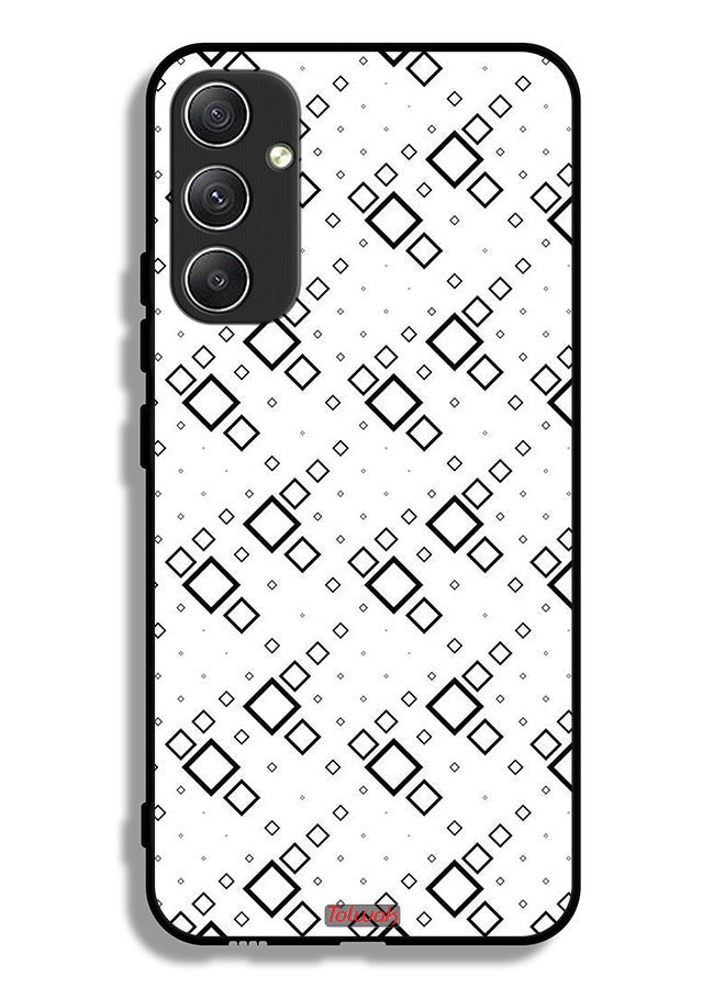 Tolwak Samsung Galaxy A34 5G Protective Case Cover Square Abstract Digital Art - Image 1