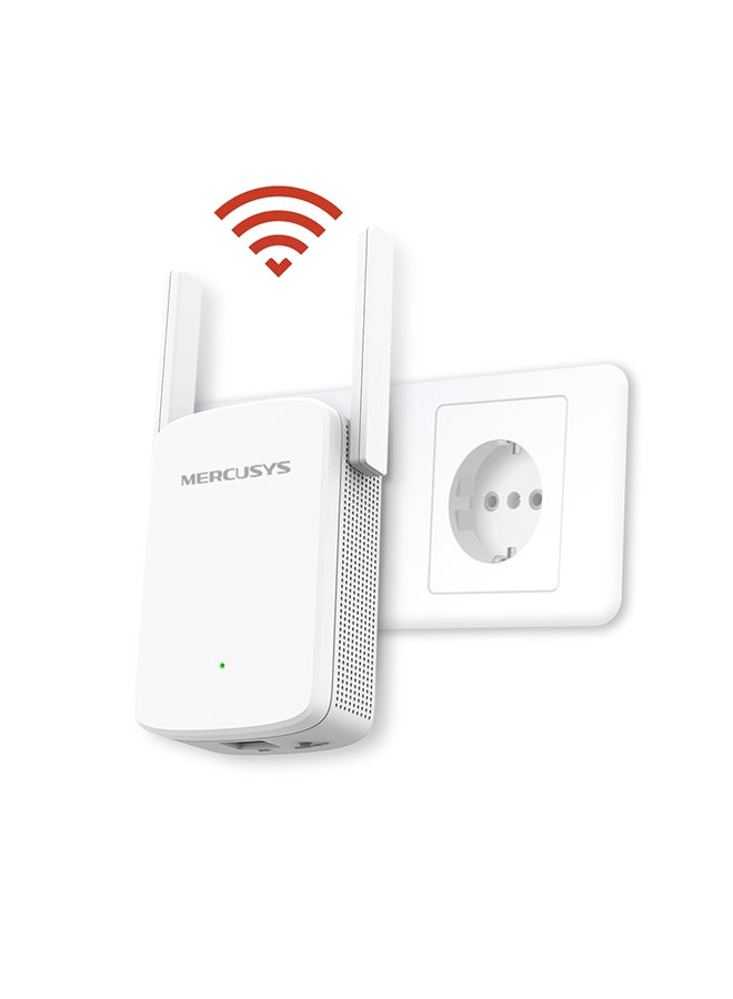 ميركوسيس موسع نطاق واي فاي مزدوج النطاق ME30 AC1200، اختيار المسار التكيفي، القضاء على مناطق الواي فاي الميتة، إعداد سهل بلمسة واحدة، مؤشر الإشارة، منفذ سريع 10/100 ميجابت في الثانية، يعمل مع أي جهاز توجيه أو نقطة وصول لاسلكية - Image 2