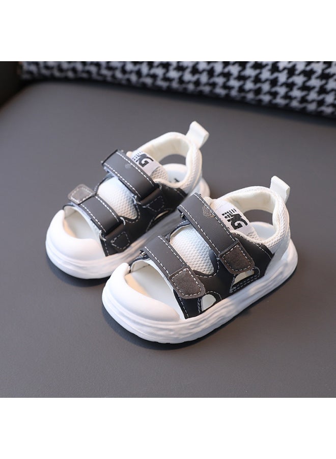 Non-slip Soft Bottom Closed Toe Sandals 0-1-6 Years Old 3 Men And Women Baby Non-slip Soft Bottom Baby Toddler Shoes Summer New Fashion