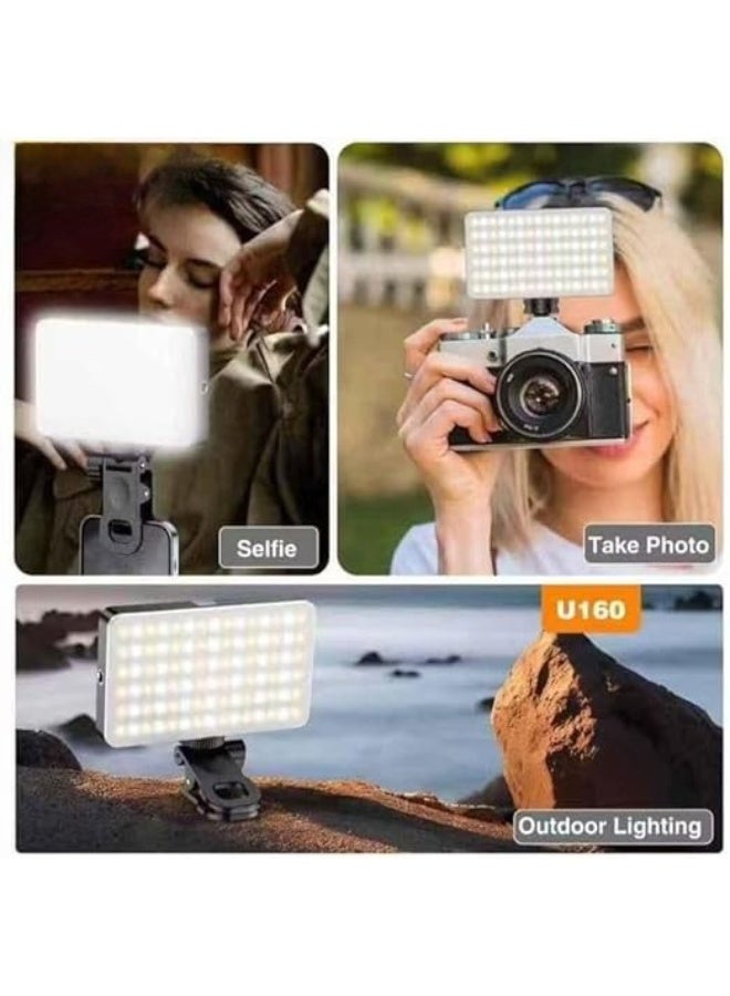 RGB LED Light U160 – High Power Video Lighting with Multiple Modes – Mountable on Camera, Mobile, or Laptop – Ideal for Content Creators - Image 2