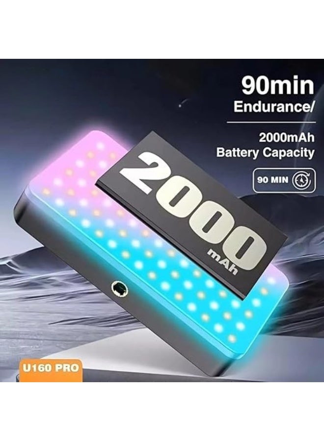 RGB LED Light U160 – High Power Video Lighting with Multiple Modes – Mountable on Camera, Mobile, or Laptop – Ideal for Content Creators - Image 3