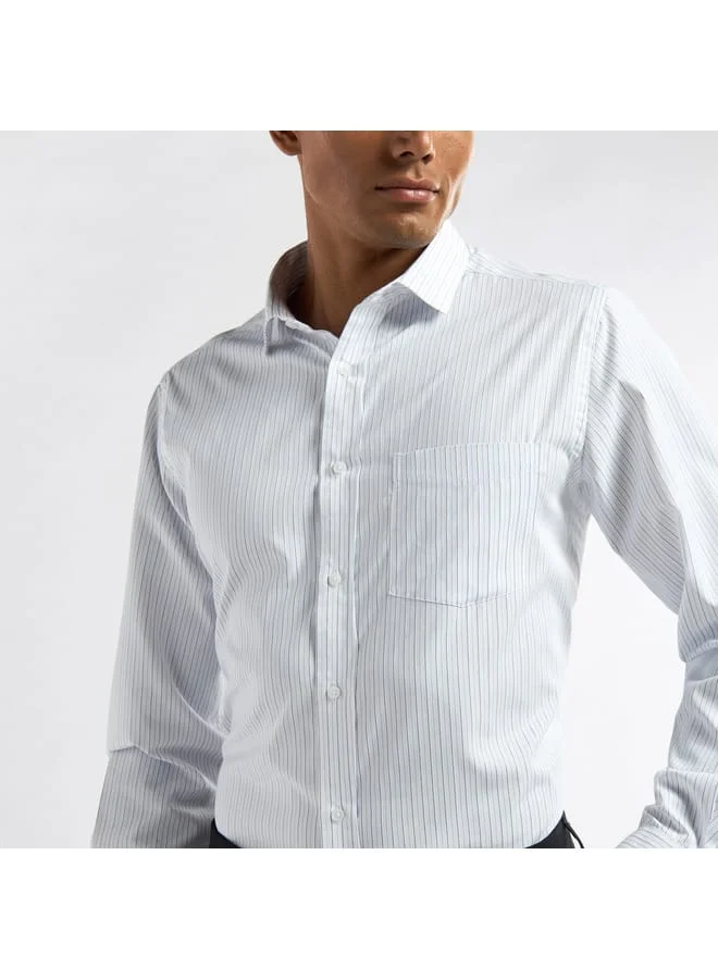 Splash FAV Regular Fit Striped Shirt with Pocket