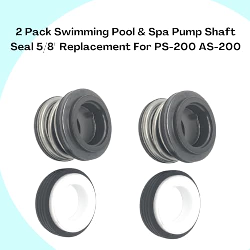 Southeastern Accessory 2 Pack Swimming Pool & Spa Pump Shaft Seal 5/8" Replacement For PS-200 AS-200 - Swimming Pool Pump Accessories - Repair Parts for Pool Pump - Image 2