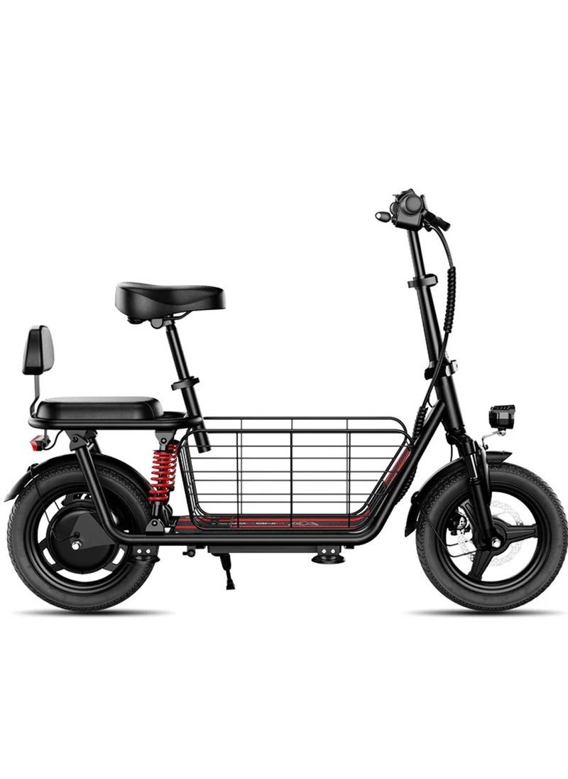 Wind Horse - Electric Scooter 850W Motor with Dual Seat, 48V10Ah Battery, 50KM/H Speed, 40KM Range, Dual Suspension and Storage Basket, E-Scooter - Image 1