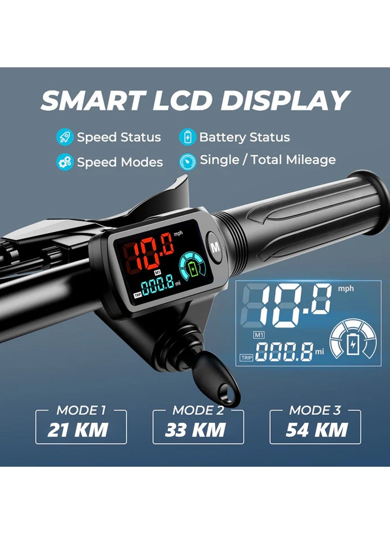 Wind Horse - Electric Scooter 850W Motor with Dual Seat, 48V10Ah Battery, 50KM/H Speed, 40KM Range, Dual Suspension and Storage Basket, E-Scooter - Image 1