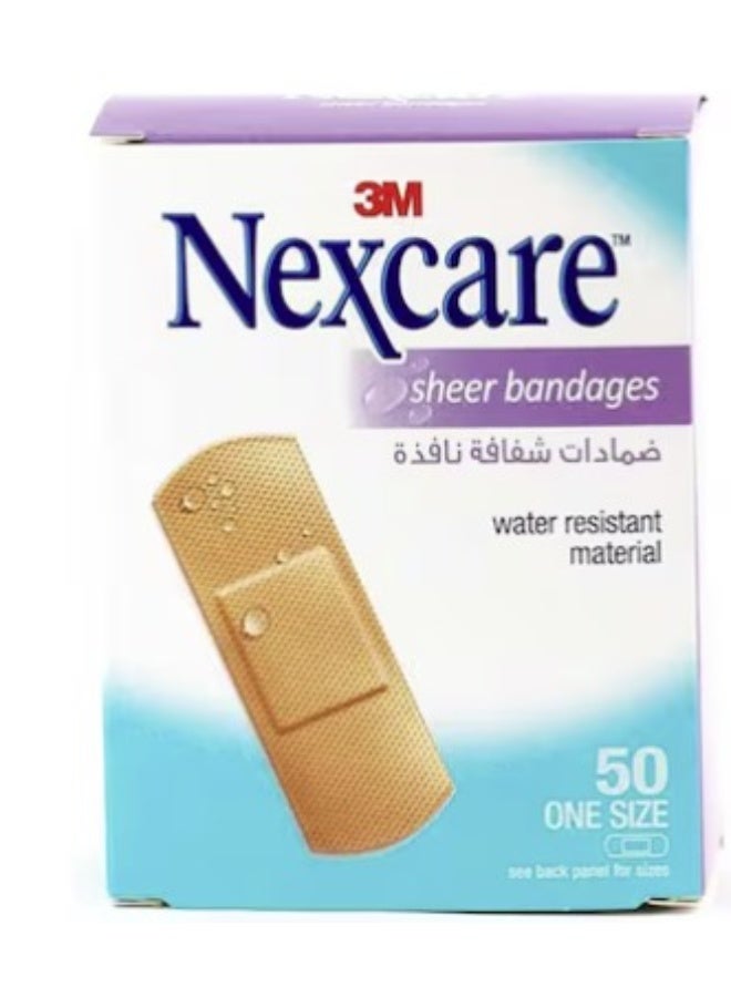 3M NEXCARE SHEER BANDAGE 50