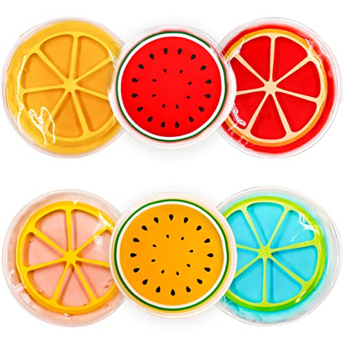 Couleurs Kids Ice Pack, Hot or Cold Pack Gel Cooling Pad, Reusable for Injuries Medical Health,Swelling and Pain Relief, Tired Eyes, Child Injury, Headache, Sinus Relief (Fruit Ice Pack) - Image 1
