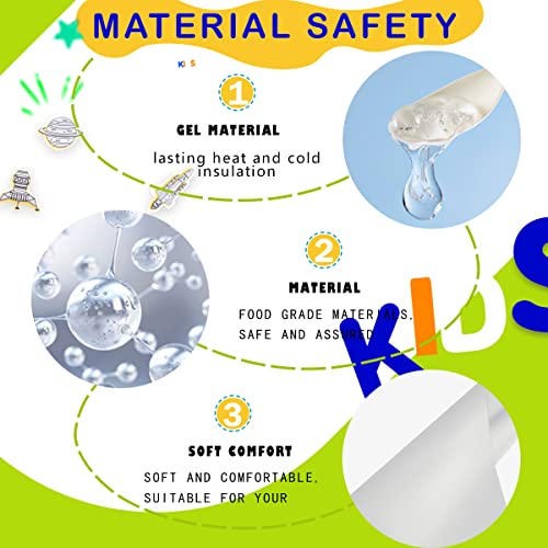 Couleurs Kids Ice Pack, Hot or Cold Pack Gel Cooling Pad, Reusable for Injuries Medical Health,Swelling and Pain Relief, Tired Eyes, Child Injury, Headache, Sinus Relief (Fruit Ice Pack) - Image 4