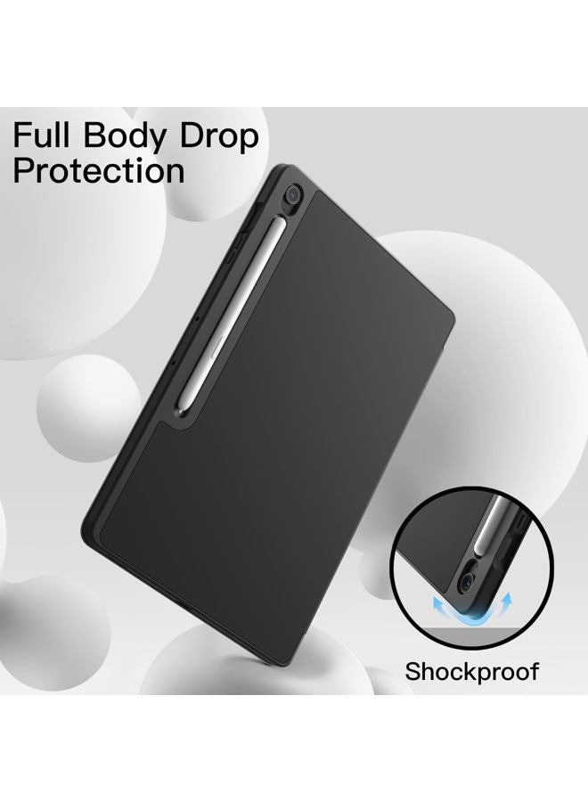 Jetech Case for Samsung Galaxy Tab S10 FE Plus/S10 FE+ 13.1-Inch with S Pen Holder, Soft TPU Tri-Fold Stand Protective Tablet Cover, Support S Pen Charging, Auto Wake/Sleep (Black) - Image 4