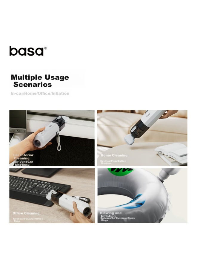 Basa Handheld Cordless Vacuum Cleaner For Car And Home Use, High-power Ultra-strong Suction 6000pa Multi-functional Kit - Image 1