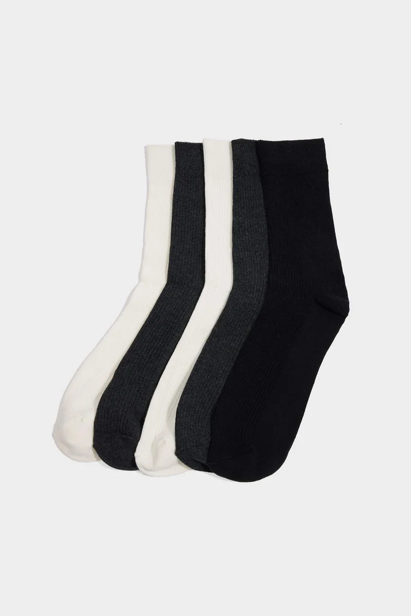 DeFacto Man 5 Piece Cotton Long Socks