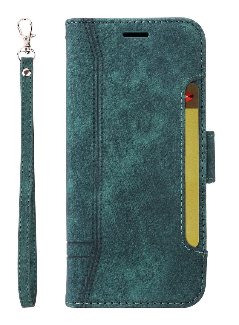 Suteni Flip Cover Card Slots Leather Phone Case for Samsung - Image 1