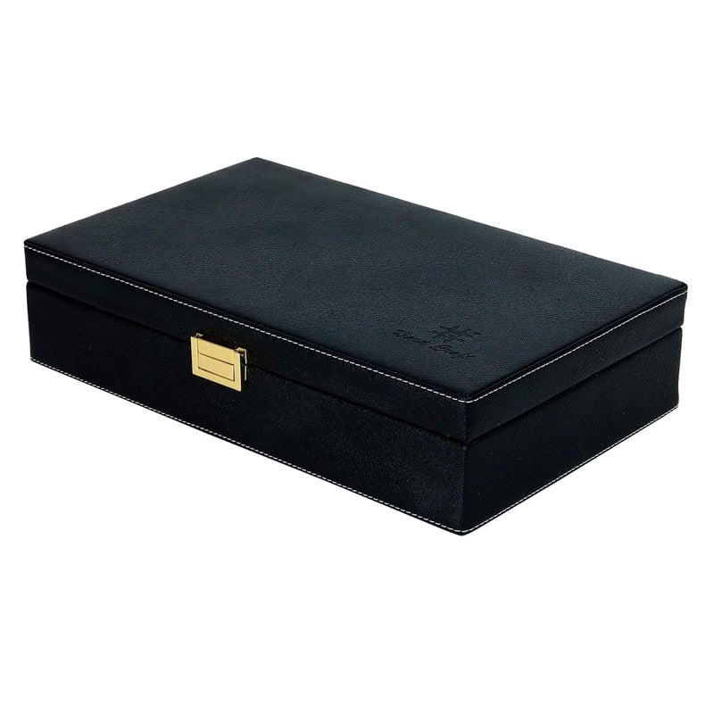 Hard Craft Sunglass Case - 8 Slots PU Leather Eyewear Goggles Box Organizer for Men and Women Collection - Image 3