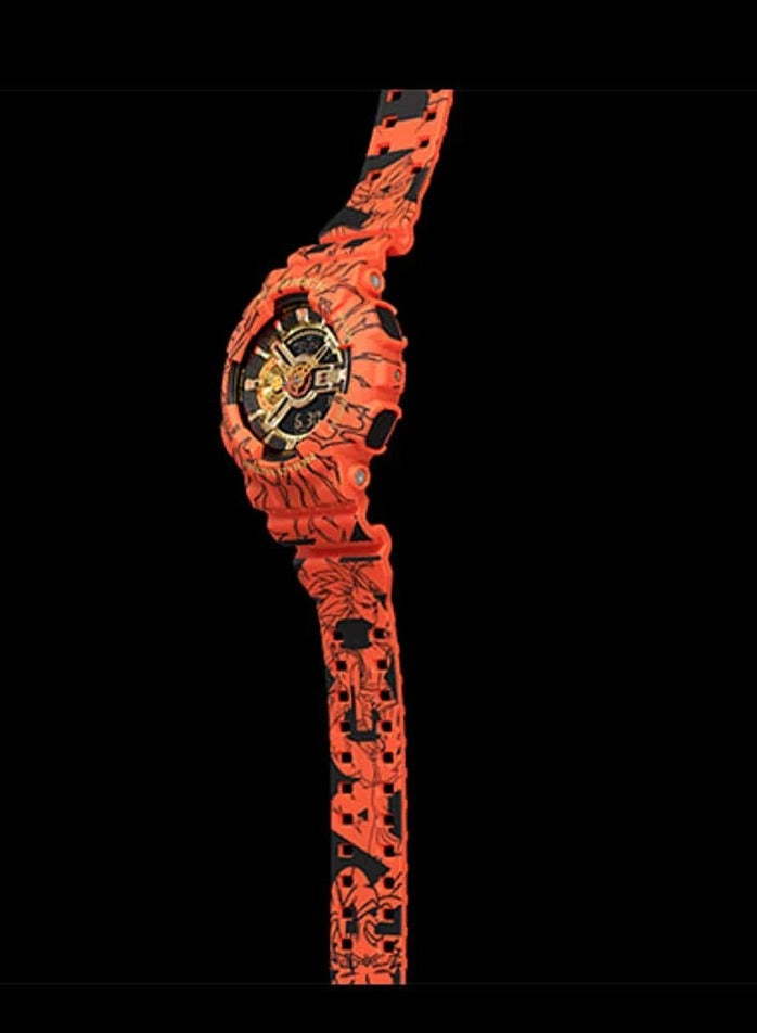 G-SHOCK ​G-Shock Dragon Ball Z Limited Edition Men's Watch GA-110JDB-1A4JR – Black & Gold Dial, Orange Resin Strap, 51.2mm, 200m WR​ - Image 5
