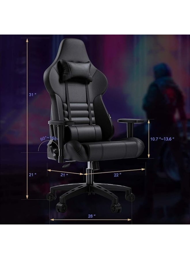 Racing Style Office and Gaming Chair with Rocking Mode, Adjustable Armrests and Full Back Support for Adults - Image 3