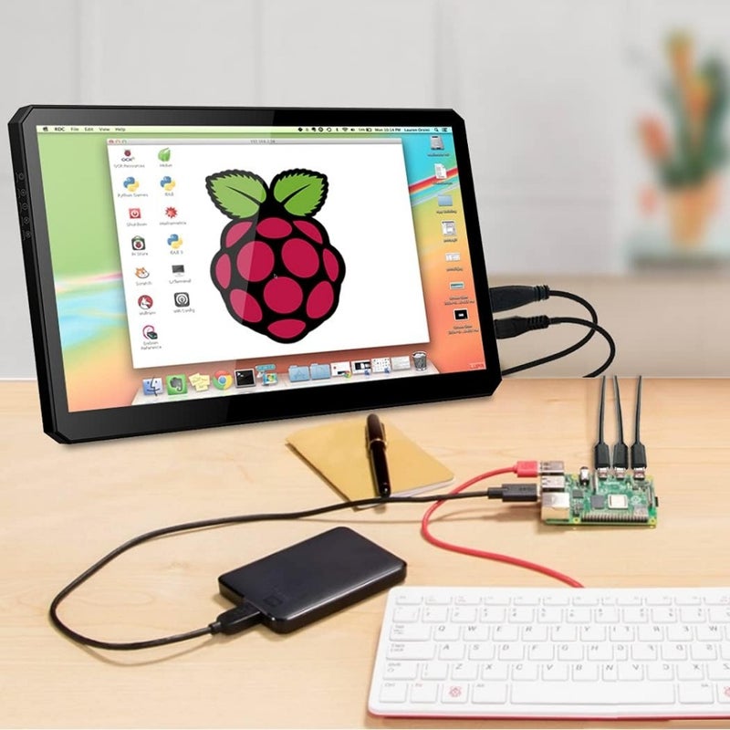Portable Monitor Touchscreen 10.8 Inch 1920x1080 FHD IPS Display HDMI/Type-C/USB-C Connectivity Compatible With Raspberry Pi, Mini PC, Laptop, PC, Mac, Game Console, Smartphone Portable Display for Home, Office, Travel - Image 3