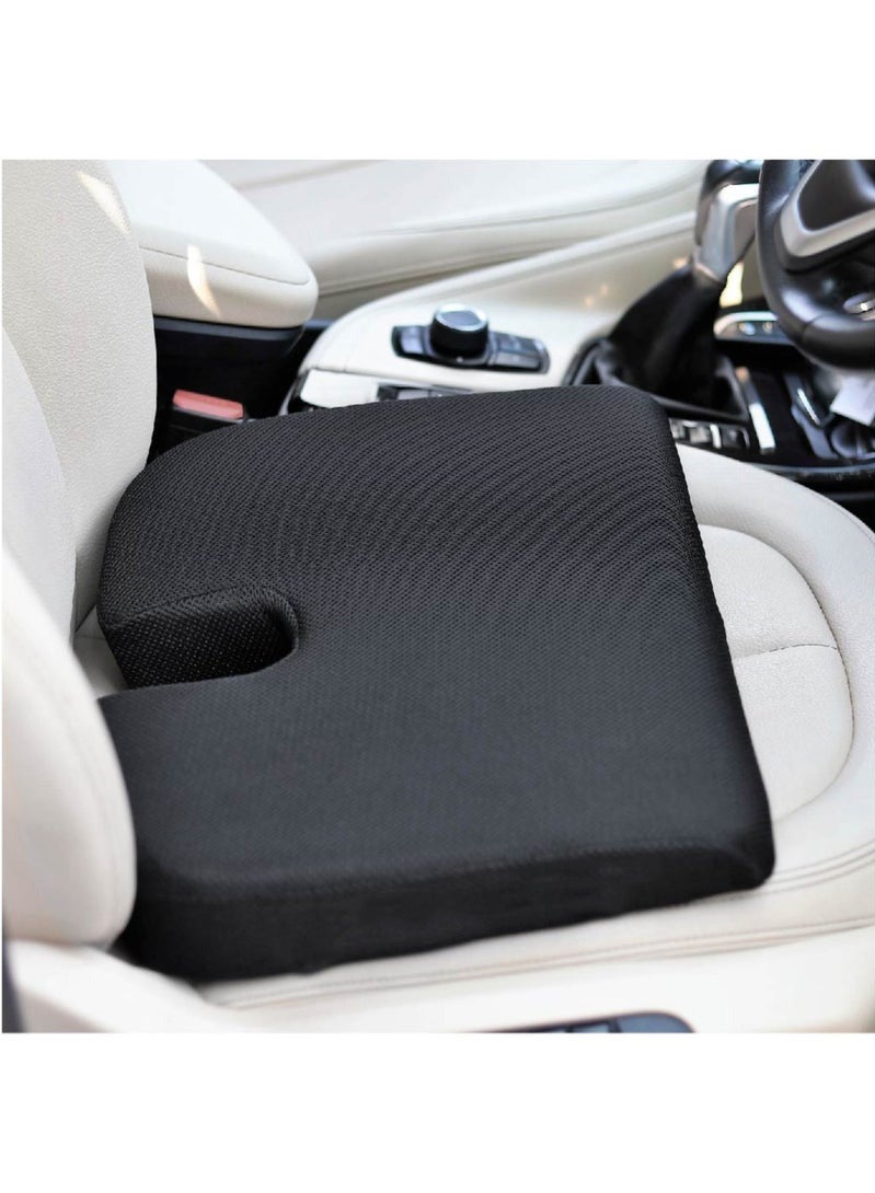 ARINA small chair 43 × 35 × 2-5cm rest seat cushion designed to improve comfort and support, equipped with gel and memory foam technology with removable microfiber cover. - Image 1
