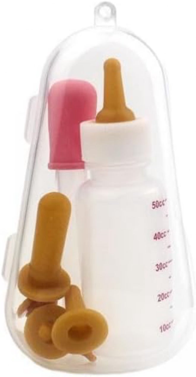 5X Newborn Cat Drinking Bottle Replacement Pink Dropper - Image 1