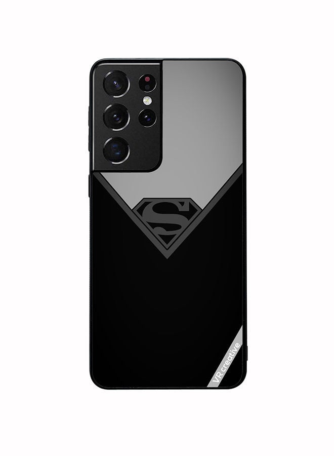 VR CREATIVE Protective Case Cover For Samsung Galaxy S21 Ultra 5G Simple Superman Design Multicolour - Image 1