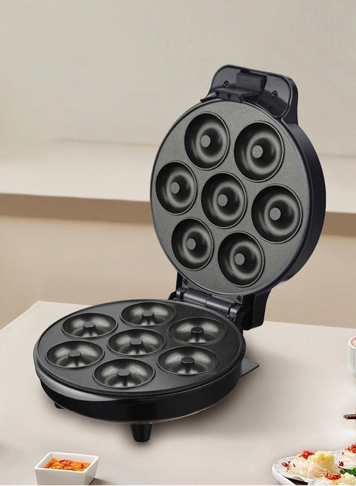 Winning Star Mini Donut Maker Machine for Home, 1000W Double-Sided Heating Makes 7 Doughnuts with Non-Stick Surface for Kid Breakfast, Snacks, Desserts - Image 2